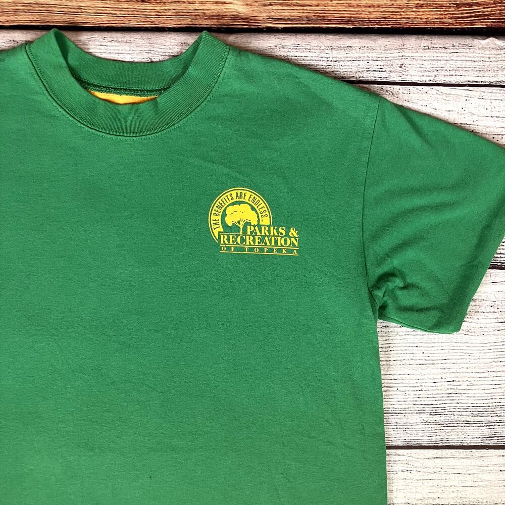 Vintage 1970s Parks & Recreation Double Face Reversible T-shirt